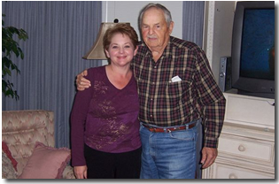 Marianne with her Dad After Surgery